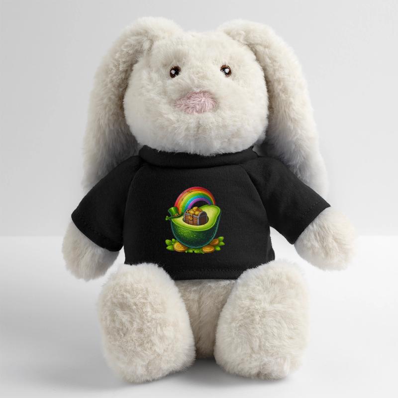 Avocat Saint-Patrick Lapin en peluche recyclé MiniFeet® Crème