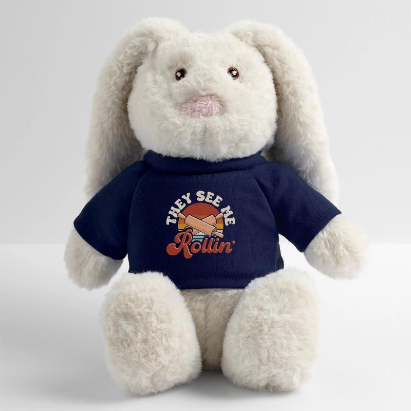 Cuire Lapin en peluche recyclé MiniFeet® Crème