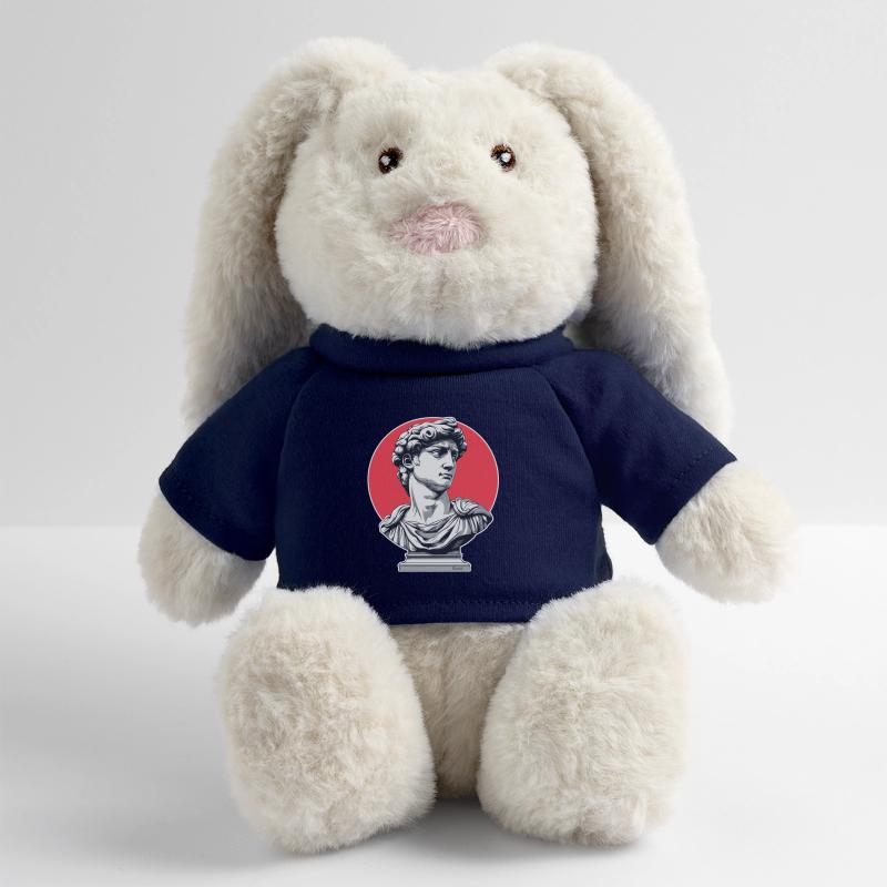 David de Florence – Buste classique Lapin en peluche recyclé MiniFeet® Crème