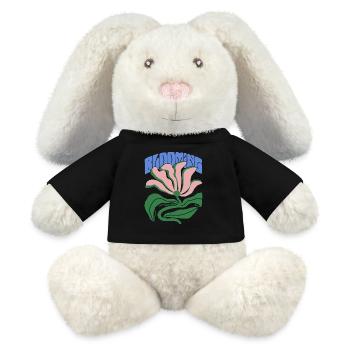Blühende Stärke - MiniFeet® RecycelHase® Creme - Schwarz - Vorne