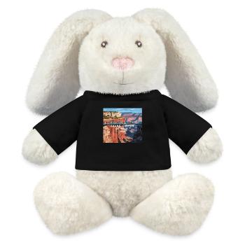 Grand Canyon SkyWalk - Lapin en peluche recyclé MiniFeet® Crème - noir - Devant