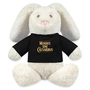 Mundus Sine Caesaribus World without Caesars - MiniFeet® RecycelHase® Bunny Cream - black - Front