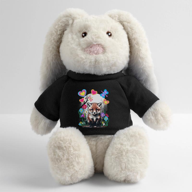Spring Retro Fox Foxes Spring Beginning MiniFeet® RecycelHase® Bunny Cream