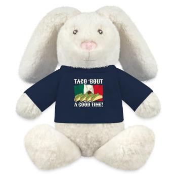 Taco' Bout A Good Time Cuisine mexicaine - Lapin en peluche recyclé MiniFeet® Crème - bleu marine - Devant
