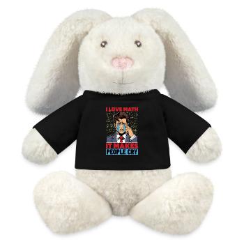 Mathematician I Love Math It Makes Statistician - MiniFeet® RecycelHase® Bunny Cream - black - Front