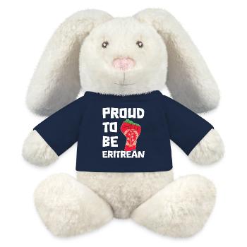 Proud to be Eritrean Statement - MiniFeet® RecycelHase® Bunny Cream - french navy - Front