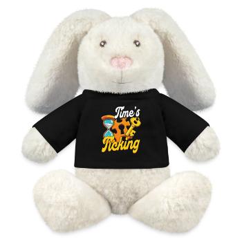 Escape Room Time's Ticking - MiniFeet® RecycelHase® Creme - Schwarz - Vorne
