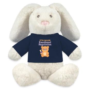 Équipe de soutien émotionnel Inner Child Healing - Lapin en peluche recyclé MiniFeet® Crème - bleu marine - Devant