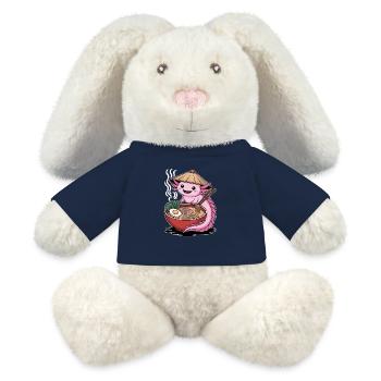 Ramen Axolotl Japanese Style - MiniFeet® RecycelHase® Bunny Cream - french navy - Front