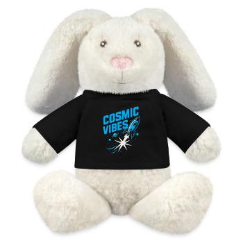 Weltraum-nerd-design Galaxien-erkunder Kosmischer - MiniFeet® RecycelHase® Creme - Schwarz - Vorne