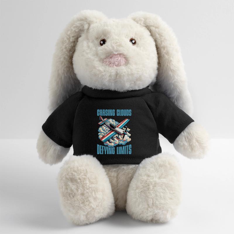 Aerobatic Pilot Chasing Clouds Defying Model Pilot MiniFeet® RecycelHase® Creme