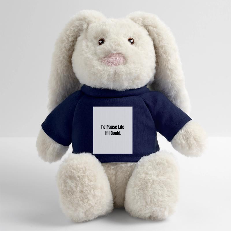 Pause Life – Existential Mood Lapin en peluche recyclé MiniFeet® Crème