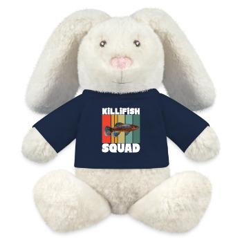 Killifish Oeuf Tooth Donut Aquarium - Lapin en peluche recyclé MiniFeet® Crème - bleu marine - Devant