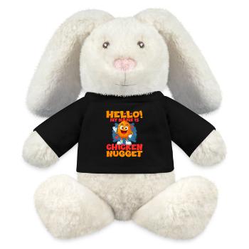 Chicken Nugget - MiniFeet® RecycelHase® Bunny Cream - black - Front