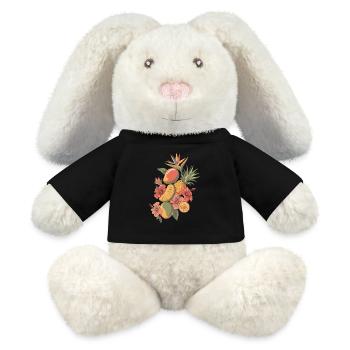 Exotic Fruits and Flowers Arrangement - MiniFeet® RecycelHase® Bunny Cream - black - Front