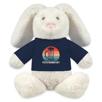 Zukünftiger Vater PAPATREIBSTOFF Bierfan Lustig - MiniFeet® RecycelHase® Creme - French Navy - Vorne