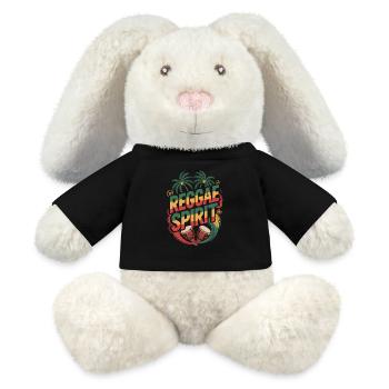  Reggae Spirit Tropische Palmen Djembe Trommeln - MiniFeet® RecycelHase® Creme - Schwarz - Vorne