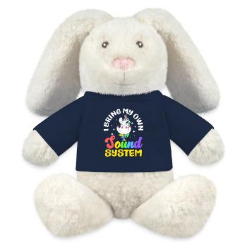 Public Fart Funny Inappropriate - MiniFeet® RecycelHase® Bunny Cream - french navy - Front