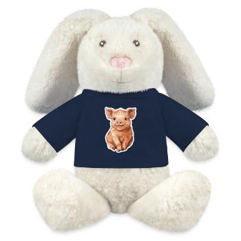 Pig Piglet - MiniFeet® RecycelHase® Bunny Cream - french navy - Front