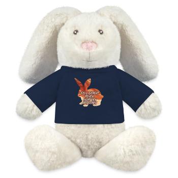 Tierschutz PELZ GEHÖRT DEN TIEREN Lustiges - MiniFeet® RecycelHase® Creme - French Navy - Vorne