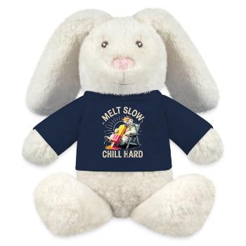 Schmelz langsam Chill Harter Bär - MiniFeet® RecycelHase® Creme - French Navy - Vorne