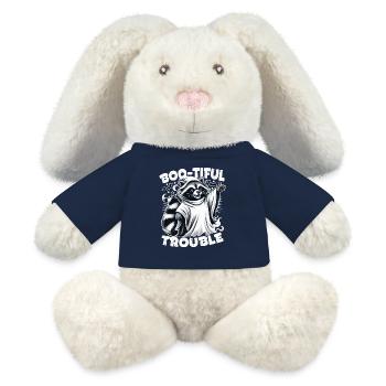 Ghost Raccoon : Boo-tiful Halloween Trouble - Lapin en peluche recyclé MiniFeet® Crème - bleu marine - Devant