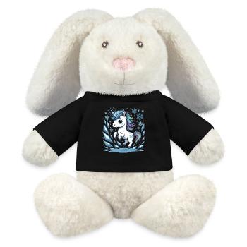 Chemise Licorne Magique pour Enfants & Fans - Lapin en peluche recyclé MiniFeet® Crème - noir - Devant