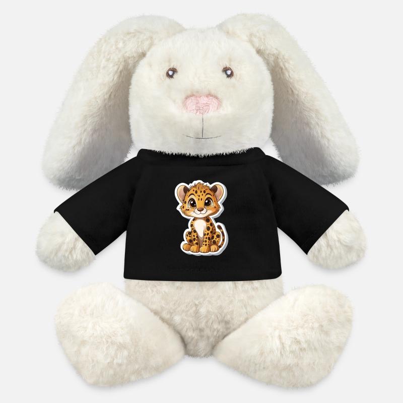 Löwe - MiniFeet® RecycelHase® Creme - Schwarz