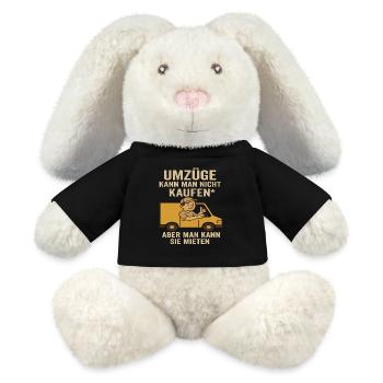 Umzüge: Man Kann Sie Mieten - MiniFeet® RecycelHase® Creme - Schwarz - Vorne