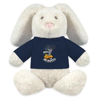 Halloween Jack-o-Lanterns Farm - MiniFeet® RecycelHase® Bunny Cream - french navy - Front