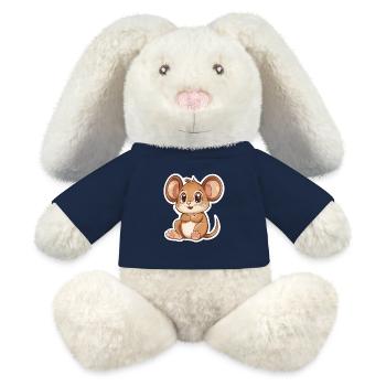 Maus - MiniFeet® RecycelHase® Creme - French Navy - Vorne