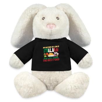 Italienische Schwiegermutter - MiniFeet® RecycelHase® Creme - Schwarz - Vorne