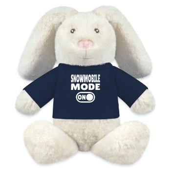 Snowmobile Mode ON - MiniFeet® RecycelHase® Creme - French Navy - Vorne
