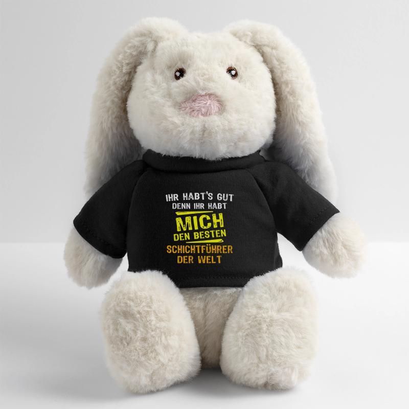 Shift Supervisor Gift MiniFeet® RecycelHase® Bunny Cream