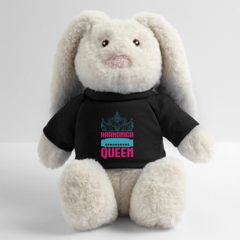 Harmonica Drôle Queen Harmonica Lapin en peluche recyclé MiniFeet® Crème
