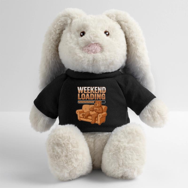 Wochenend-Ladezustand: Bär auf Sofa MiniFeet® RecycelHase® Creme
