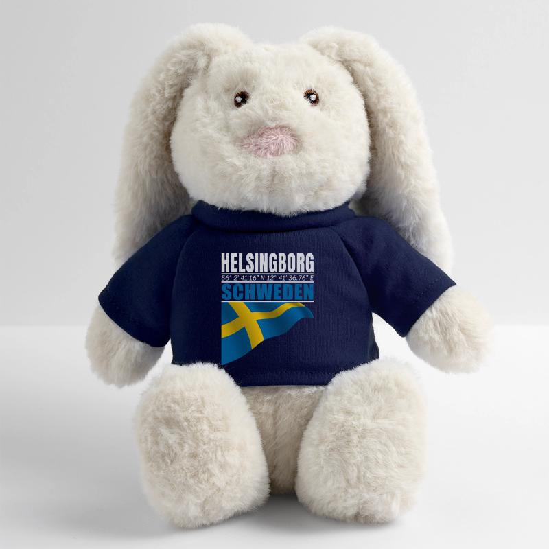 Helsingborg Lapin en peluche recyclé MiniFeet® Crème