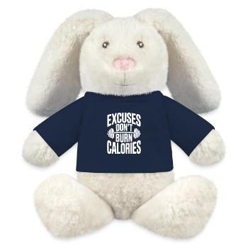 Ausreden verbrennen keine Kalorien - MiniFeet® RecycelHase® Creme - French Navy - Vorne