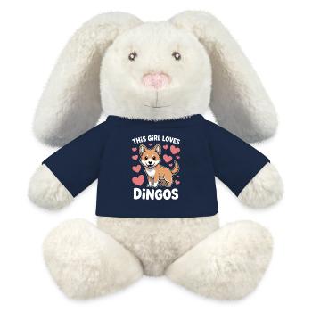 Dingo Sprüche Dingos Lustiges Dingo Geschenk - MiniFeet® RecycelHase® Creme - French Navy - Vorne