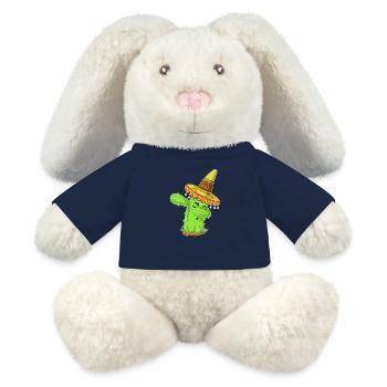 Dabbing Cactus Mexican Shirt - MiniFeet® RecycelHase® Bunny Cream - french navy - Front