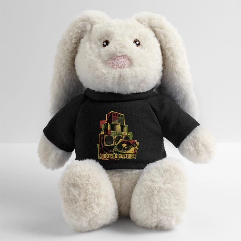 Système de son Roots Reggae Dub Lapin en peluche recyclé MiniFeet® Crème
