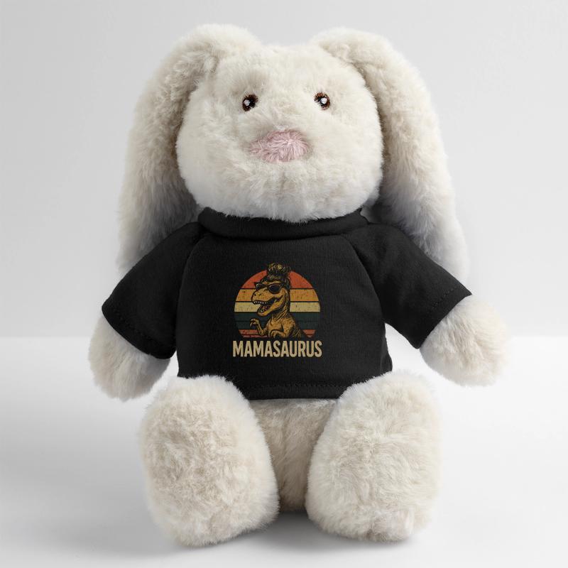 Mamasaurus Mama Mutter Geschenkidee Humor Lustig MiniFeet® RecycelHase® Creme