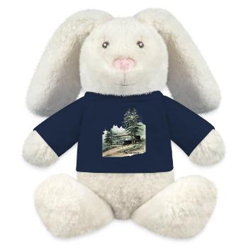 Modern Yoga Retreat Cabin - MiniFeet® RecycelHase® Bunny Cream - french navy - Front