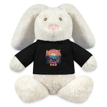 Motif drôle de père aquariophile Papa aquarium pour - Lapin en peluche recyclé MiniFeet® Crème - noir - Devant