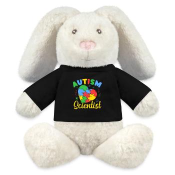 Pre K Teacher Autism Scientist Kindergarten - MiniFeet® RecycelHase® Creme - Schwarz - Vorne