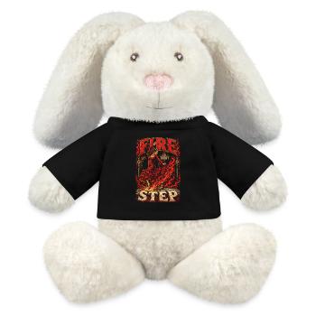 Flamenco Fire In Every Step - MiniFeet® RecycelHase® Bunny Cream - black - Front