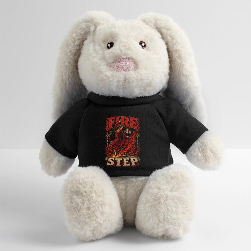 Flamboyant à chaque pas Lapin en peluche recyclé MiniFeet® Crème