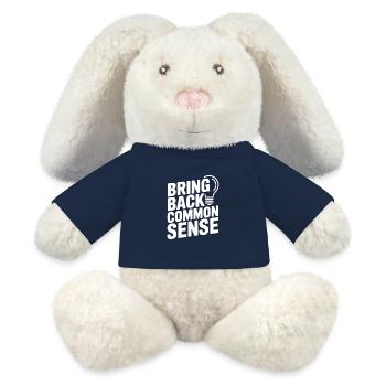 Bring Back Common Sense - MiniFeet® RecycelHase® Bunny Cream - french navy - Front
