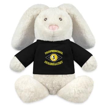 Coin collector - MiniFeet® RecycelHase® Bunny Cream - black - Front