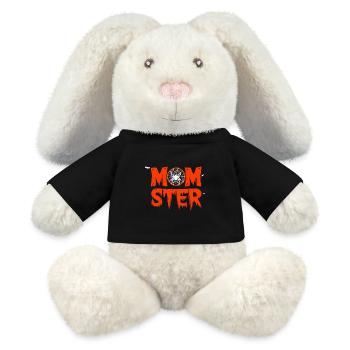 Halloween Maman Maman Monstre Araignée Drôle - Lapin en peluche recyclé MiniFeet® Crème - noir - Devant